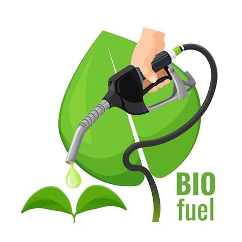 Biofuel concept emblem Vector | Premium Download