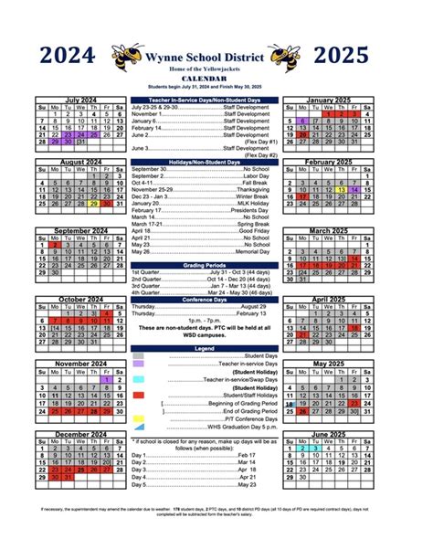 Wynne School District Announces Calendar for 2024-25 | Wynne School ...