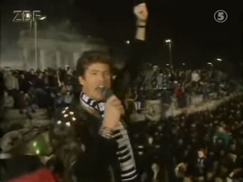 Fall Of The Berlin Wall David Hasselhoff