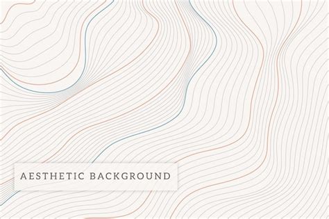 Premium Vector | Aesthetic line background