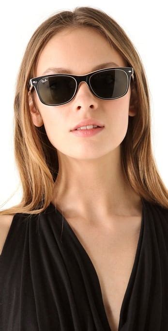 Lyst - Ray-Ban New Wayfarer Sunglasses in Black