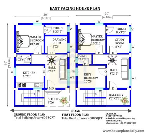 20x30 House Plan 20x30 House Plan East Facing Design House Plan | Porn Sex Picture