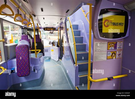 China, Hong Kong, Double Decker Bus Interior Stock Photo, Royalty Free ...