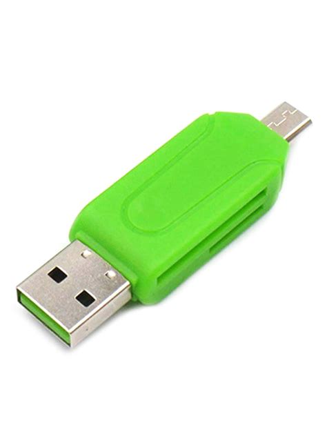All in 1 USB Memory Card Reader Media Micro USB OTG to USB 2.0 Adapter SD/Micro SD - Walmart.com ...