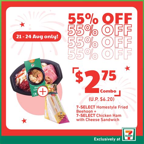 7-Eleven Singapore National Day Month Combo Deal At 55% Off Promotion 21-24 Aug 2020 | Why Not Deals