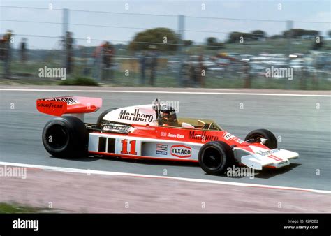 James Hunt in a McLaren M23 at the Spanish GP at Circuito del Jarama 1976 Stock Photo - Alamy