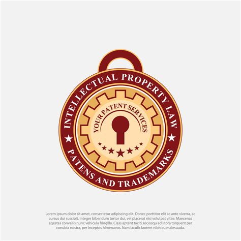 Patented badge concept. Patented property patent Vector logo design ...