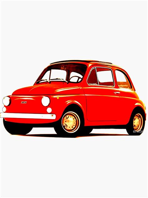 "Original Fiat 500" Sticker for Sale by eritor | Redbubble