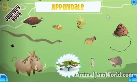 Appondale Journey Book Cheats - Animal Jam - Animal Jam World