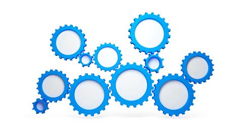 Blue Gears On a White Stock Footage Video (100% Royalty-free) 25387979 | Shutterstock