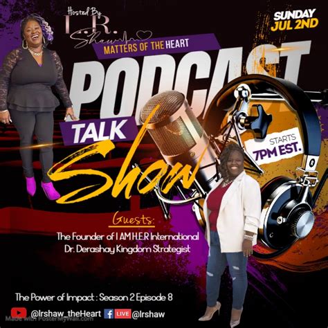 Copy of podcast talk show | PosterMyWall