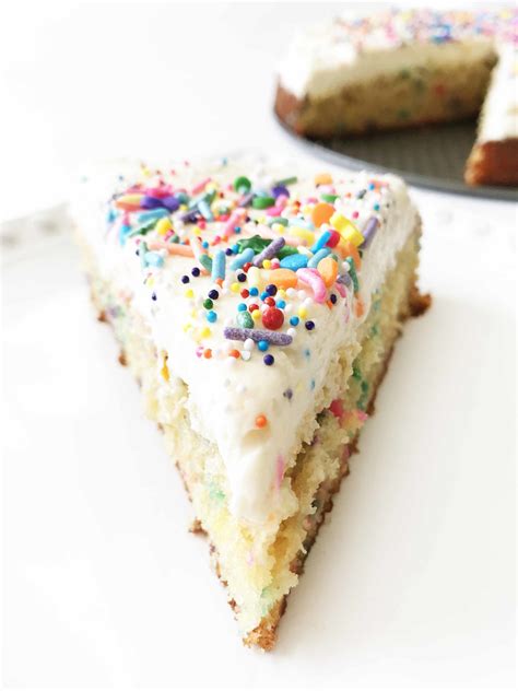 Skinny Funfetti Cake with Buttercream Frosting — The Skinny Fork