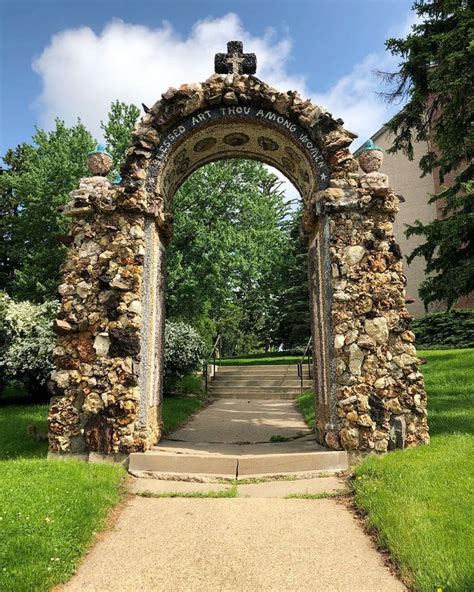 @foundfolk on Instagram: “William Lightner’s Our Mother of Sorrows Grotto at Mount Mercy ...