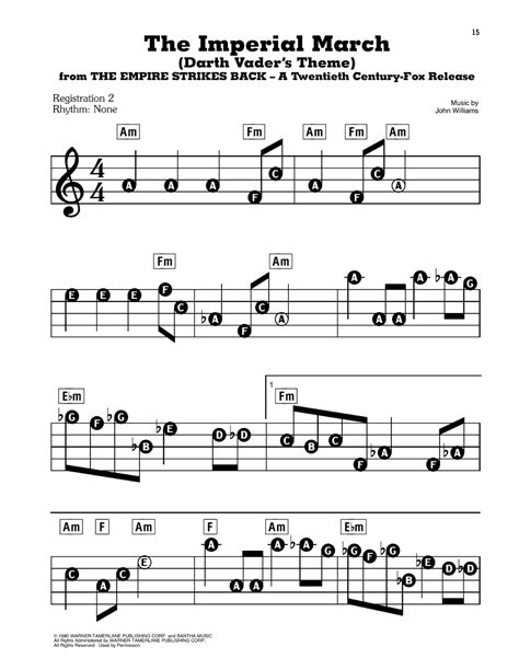 Download and Print The Imperial March (Darth Vader's Theme) (from Star Wars: The Empire Strikes ...