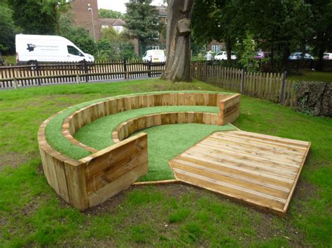 Amphitheatre Seating Project for North London School • The Hideout House Company