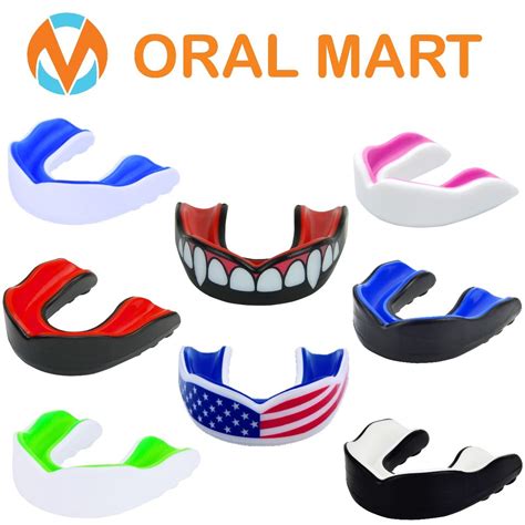 Oral Mart Sports Youth Mouth Guard for Kids (USA Flag & Fangs & 15 Best Colors to Choose from ...