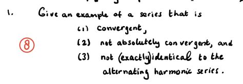 Solved 8 Give an example of a series that is coconvergent, | Chegg.com