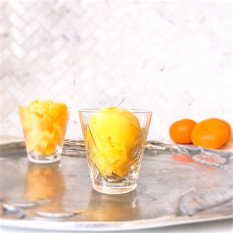 Tangerine sorbet – once upon an egg