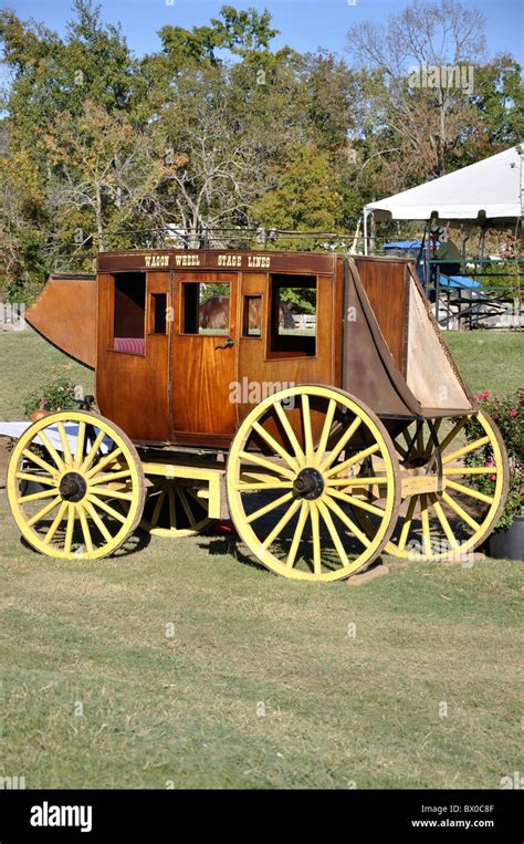 Old stagecoach Texas Rose Horse Park, Tyler, Texas, USA Stock Photo - Alamy