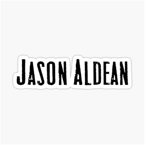 "Jason Aldean Logo" Sticker for Sale by Shannonmurray85 | Redbubble