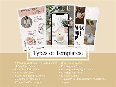 Etsy Shop Template Kit - The Minted Fox