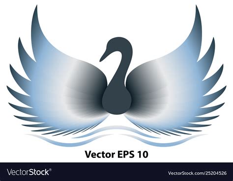 Swan logo Royalty Free Vector Image - VectorStock