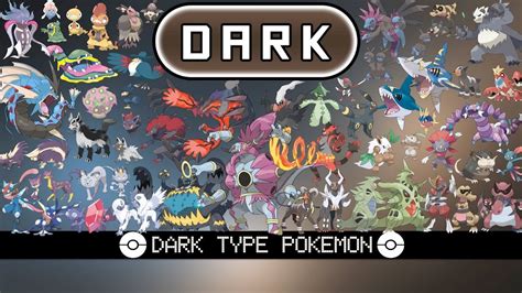 All Dark Type Pokémon - YouTube