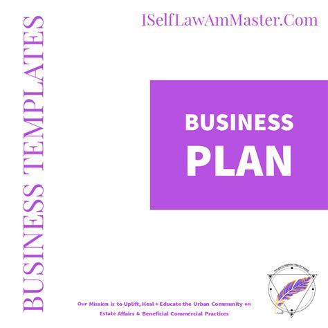 Business Templates - Business Plan - ISelfLawAmMaster.com