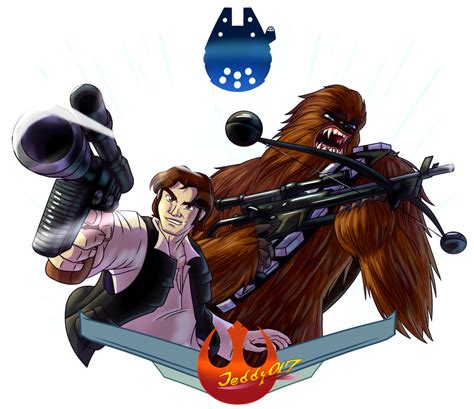 Han Solo and Chewbacca by Jeddy017-VZ on DeviantArt