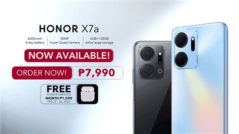 HONOR X7a with Industry-setting 3 Day Battery Life arrives in PH at Php ...