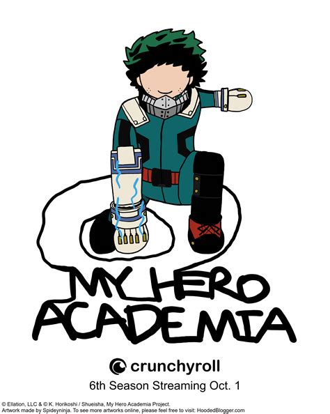 My Hero Academia 6th Season Poster – The Hooded Blogger