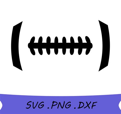 Football Laces Svg, Football Outline, Football Stitch Images For Cricut ...