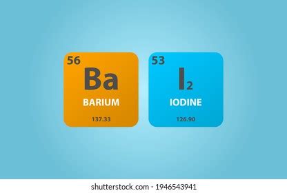 Barium Iodide Bai2 Molecule Simple Molecular Stock Vector (Royalty Free ...