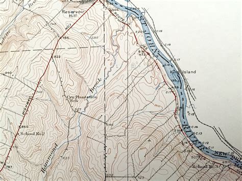 Antique Van Buren Maine 1934 US Geological Survey Topographic - Etsy UK