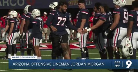 Arizona offensive lineman Jordan Morgan recovering from ACL surgery