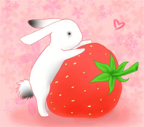 Strawberry Bunny by Doesie on deviantART