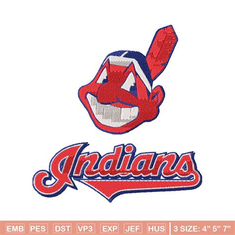 Chief Wahoo Logo embroidery design, Chief Wahoo Logo embroid | Inspire ...