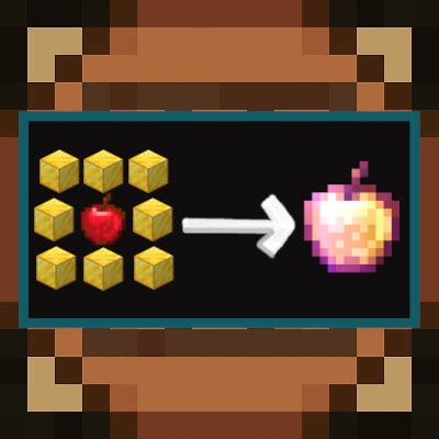 Craftable Enchanted Golden Apple - Minecraft Mod