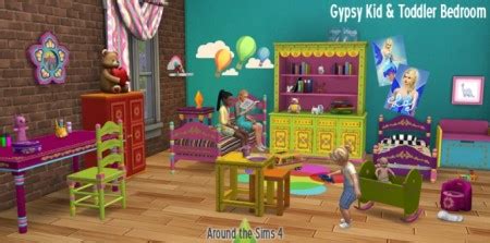 Gypsy Kid & Toddler Bedroom at Around the Sims 4 » Sims 4 Updates