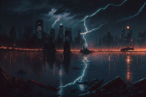 Download Lightning, Storm, City. Royalty-Free Stock Illustration Image ...