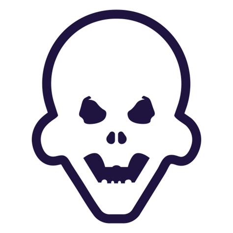 Brutal Angry Skull Logo PNG & SVG Design For T-Shirts