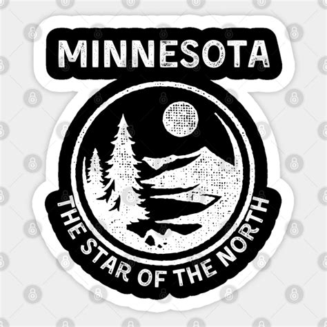 Minnesota State Vintage Motto - Minnesota State - Sticker | TeePublic