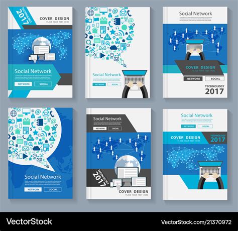 Business magazine cover layout design Royalty Free Vector