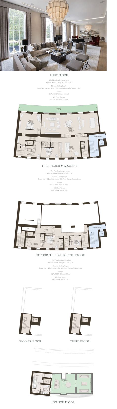 THE PARK CRESCENT REGENT'S PARK, LONDON W1B 1PG | Penthouse apartment floor plan, City living ...