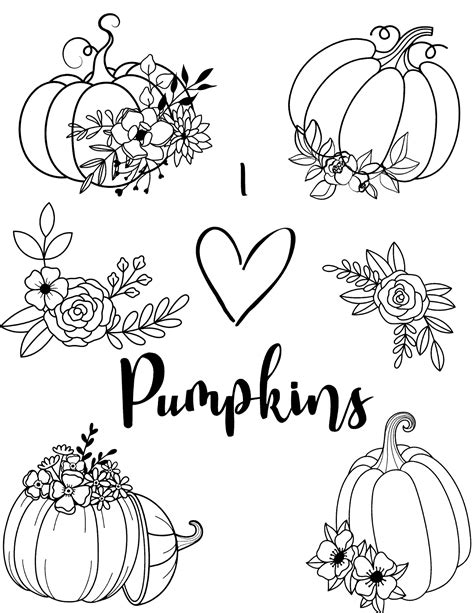 Cute Pumpkin Coloring Pages for Fall