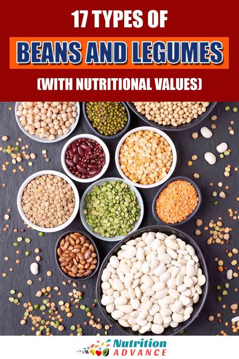 25 Types of Legumes and Their Nutritional Values