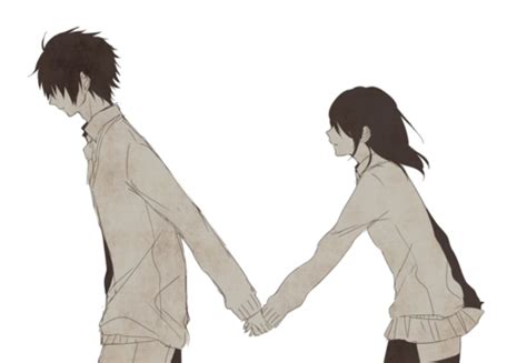 anime, black and white, couple, manga - image #323431 on Favim.com
