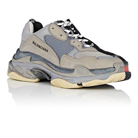 Balenciaga Rubber Triple S Sneakers in Black for Men - Lyst