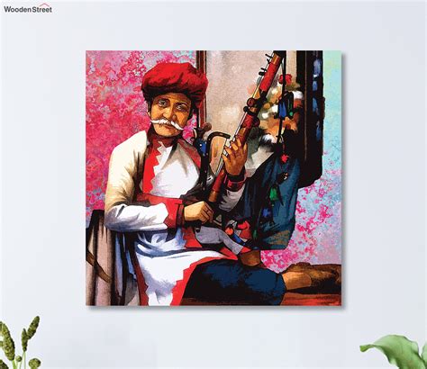 Buy Folk Music Artist Art 24 x 24 Wall Painting at 48% OFF Online ...