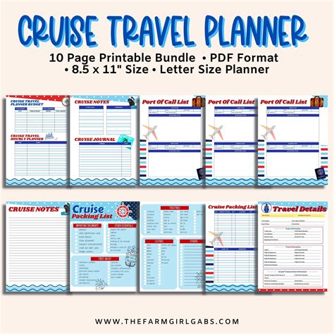 Printable Cruise Planner – Farm Girl Designs